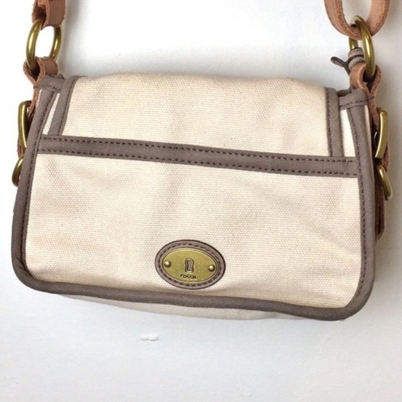 Fossil #54 crossbody bag safari boho style in EUC - Picture 4 of 10